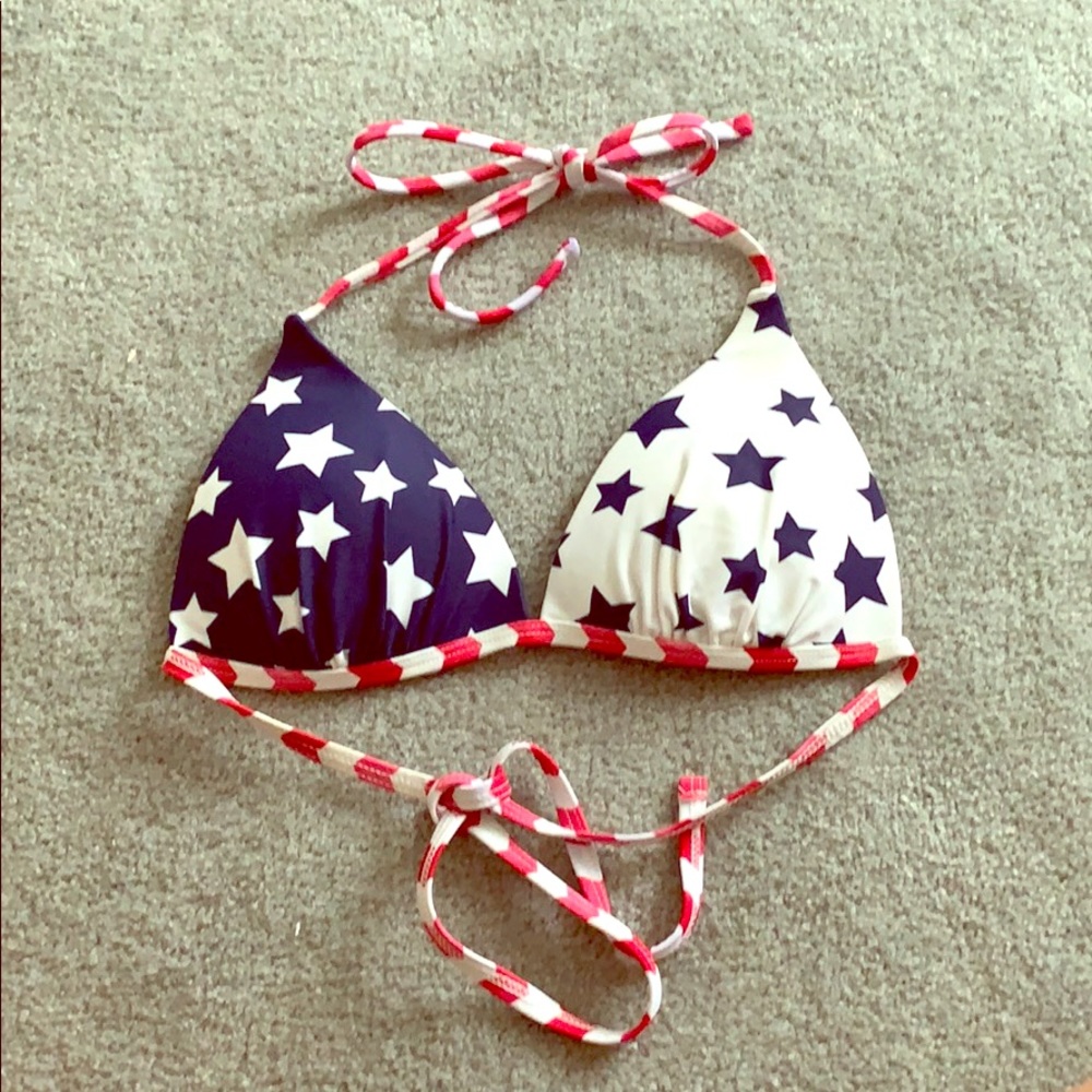 American flag bikini top